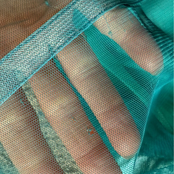 Betsey Johnson tulle and faux leather strapless mini dress - Picture 8 of 12